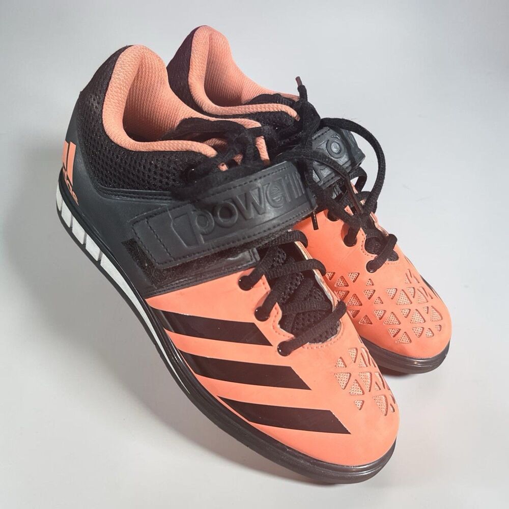 Adidas Shoes Women’s Size 8 Powerlift 3 AQ3333 Sunglow Black Weightlifting
